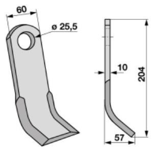 Y-Messer zu Quivogne Mulcher